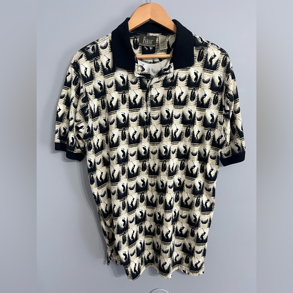 Farah Collared Golf Shirt Medium